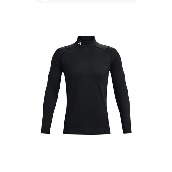 Under Armour 1366066 Mens Small UA ColdGear Fitted Mock Shirt Long Sleeve Tee - Picture 1 of 6